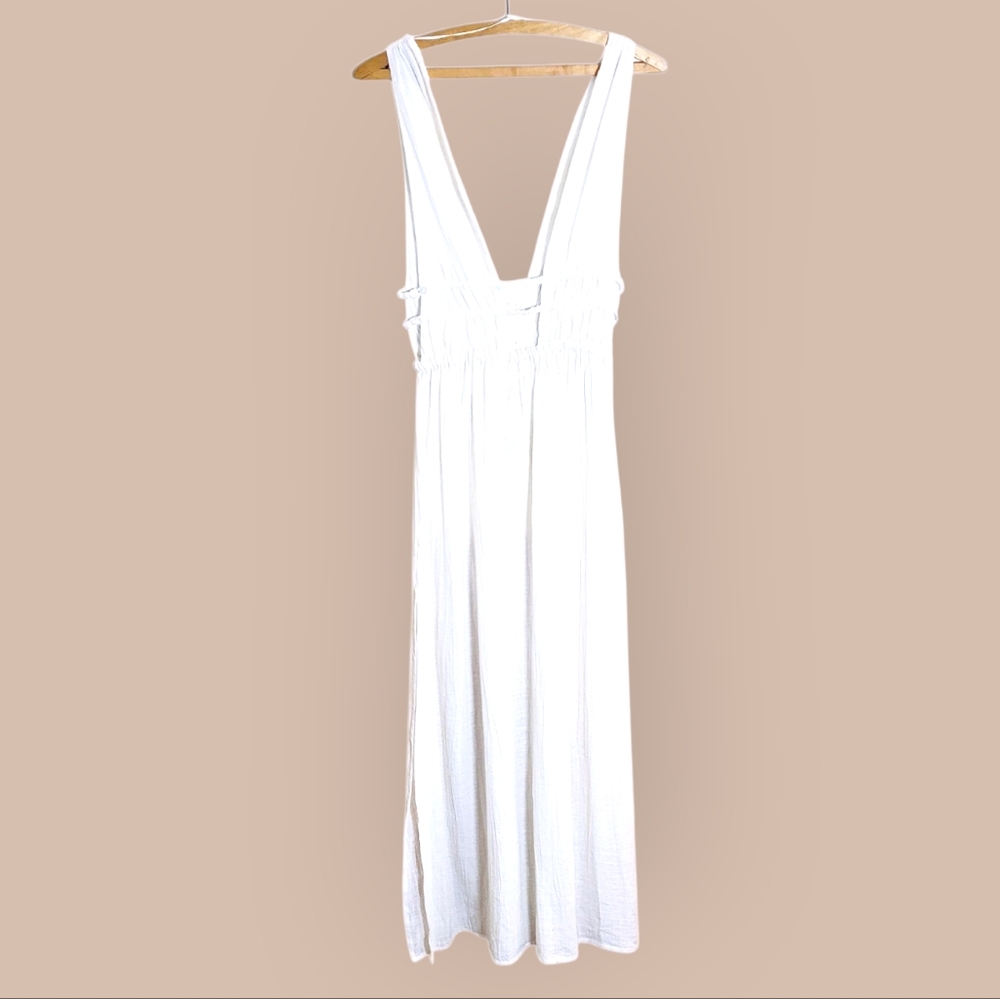 NWT L*SPACE Kira Swimsuit Cover Up Coverup Cover-Up Gauzy Maxi Dress Medium NEW - Picture 7 of 15